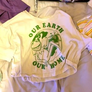 A Kermit crop top